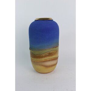 Maryann Cole Vase Signed Desert Landscape Australian Outback Series 10” Textured